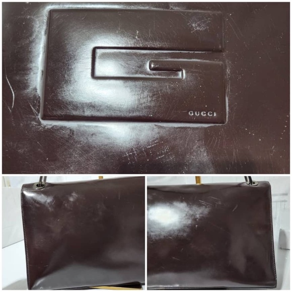 Authentic GUCCI Vinatge Tomford Shoulder Bag Brown - Picture 7 of 16